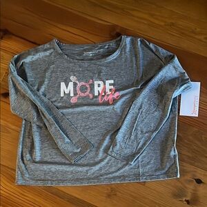 Gray women’s Shirt with Pink Accents